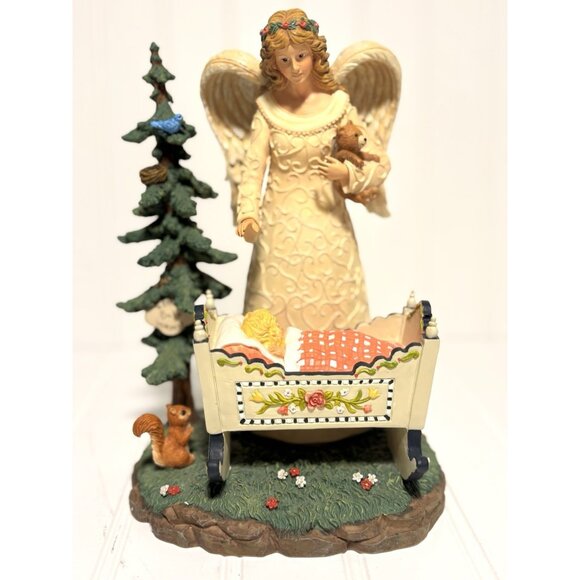Pipka Earth Angels 9” Guardian Angel Figurine Mom Baby Tree Christmas L/E Box - Picture 2 of 9